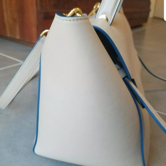Celine Mini Belt Bag Light Taupe with Blue Piping - Picture 3 of 8